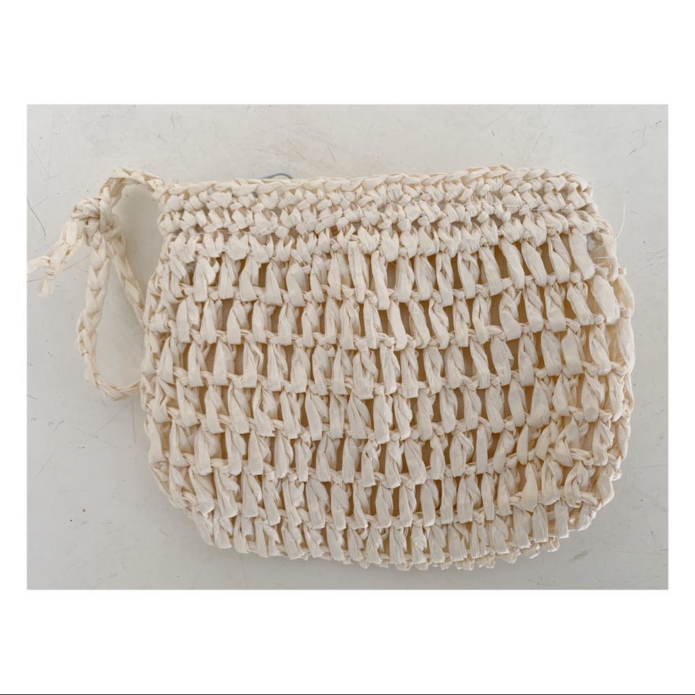 3 for $10/Small woven purse with fabric liner